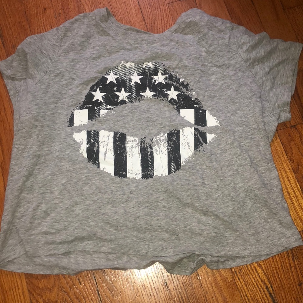 Grey crop top